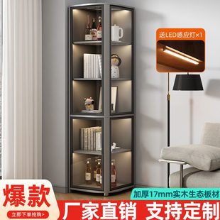 客厅轻奢酒柜转角柜现代简约子置物架墙角柜三角柜0度角拐9小户型
