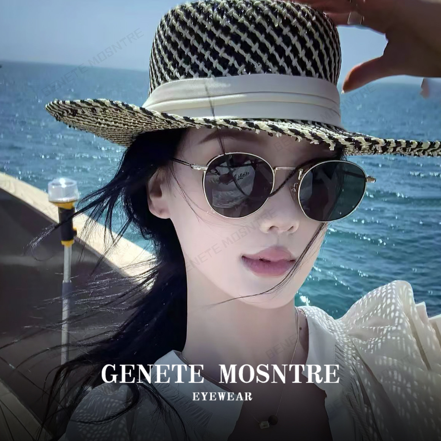 法式复古老钱风墨镜女高级感大牌偏光开车近视太阳镜可配带有度数