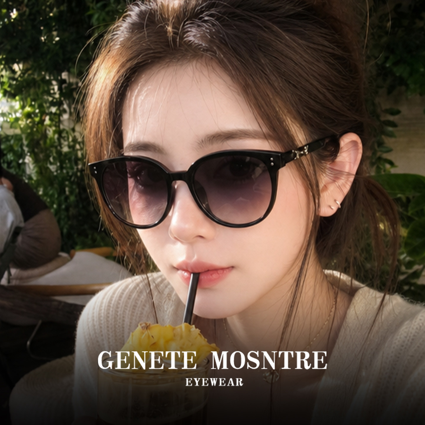 渐变色墨镜女款高级感适合方圆脸超轻偏光太阳眼镜防紫外线带度数