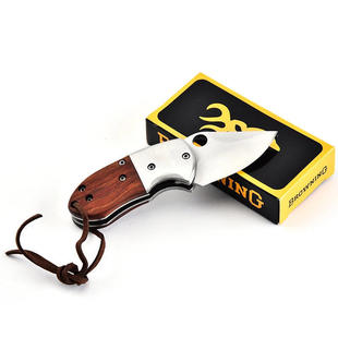 勃朗宁防身迷你小刀 户外求生小刀 户外多功能折叠刀折刀水果刀