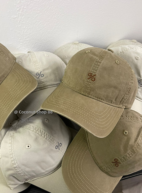 Coconut 韩里韩气的情侣款～刺绣棒球帽韩国男女休闲百搭鸭舌帽子