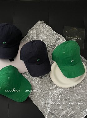 COCONUT 素颜神器！韩版刺绣字母棒球帽女情侣百搭逛街休闲鸭舌帽
