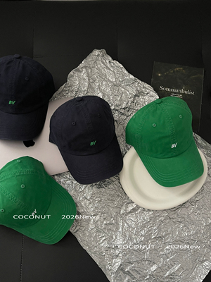 COCONUT 素颜神器！韩版刺绣字母棒球帽女情侣百搭逛街休闲鸭舌帽
