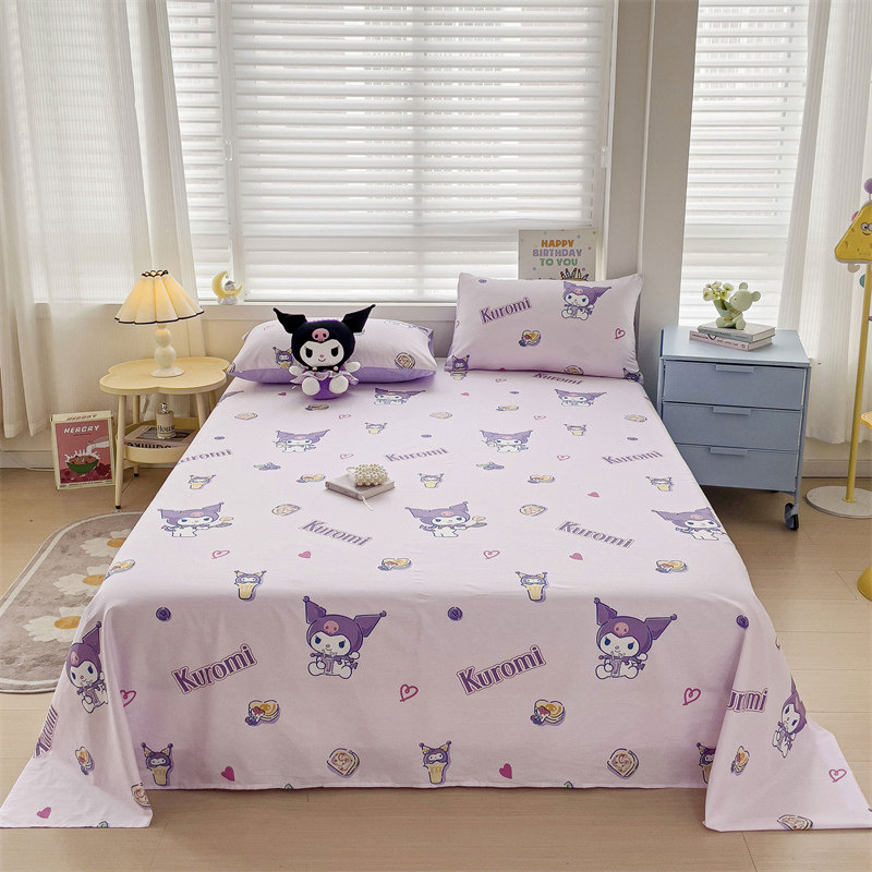 库洛米床单单件100全棉儿童纯棉卡通1米2单人学生宿舍1.5米女孩,床上用品,床单,淘宝优惠券,粉丝福利购,淘宝优惠卷