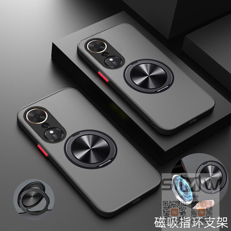 适用于华为荣耀畅玩70Plus手机壳磁吸LOG一AN00半透明保护套5G全包防摔LOGAN00旋转支架LOGANOO磨砂外壳新款