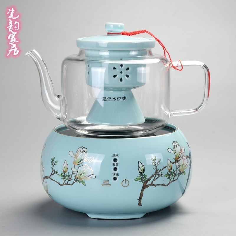 电陶炉茶炉加厚高硅玻璃煮茶器烧水泡茶家用煮茶壶触摸陶瓷电陶炉
