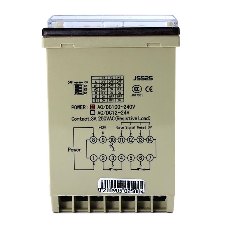 温州大华TIMER延时继电器DHC JSS25 数显延时继电器多制式2组延时