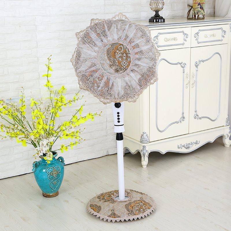 全包带底座欧式风扇罩蕾丝布艺防尘罩子风扇套圆形落地电扇罩吊式,收纳整理,电扇/风扇防尘罩,淘宝优惠券,粉丝福利购,淘宝优惠卷