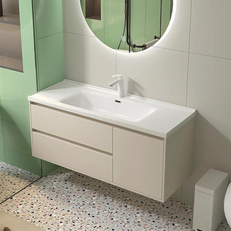 小户型浴室柜深度40cm宽极窄卫B生间洗脸洗手盆洗漱台柜陶瓷一体