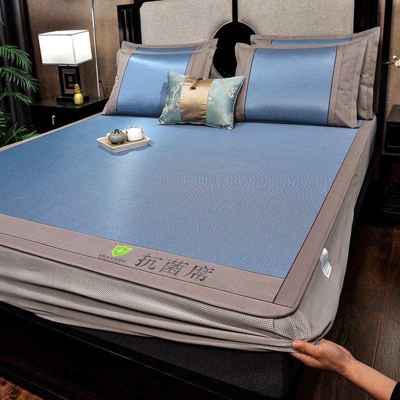2023抗菌凉席冰丝席床笠款可水洗机洗席子床垫冬夏两用.1米五定制