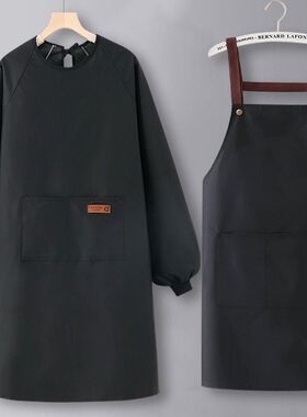 围裙美术生画画专用反穿衣外穿全包式罩衣防水耐脏T油画中学生画
