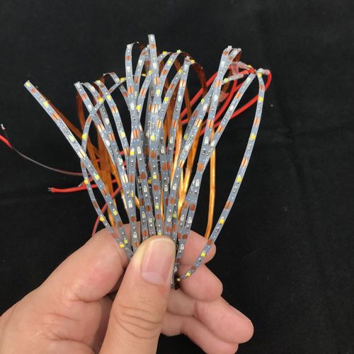 宽2.5mmd软灯条超窄超细led灯带剪裁沙盘手办模型装饰低压3V5V12V