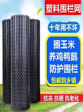 养鸡塑料网围栏养殖防护圈玉米菜园果园护栏拦R鸡鸭网家用栅栏户