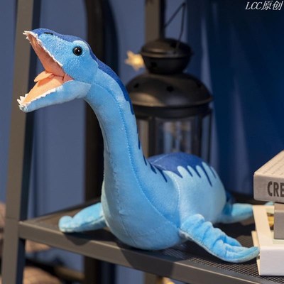 真蛇颈龙公仔f毛绒玩具尼斯湖水怪玩偶布娃娃儿童生日礼物送男孩
