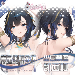 辉夜白兔原创凯西娅尘白禁区二次元游戏周边等身可定制抱枕套