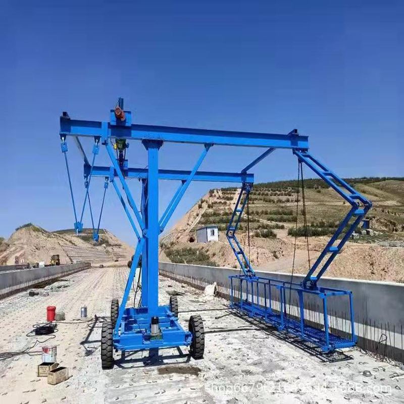 厂家移动式高架高速桥梁桥面模板防撞墙模板台车施工护栏作业台车