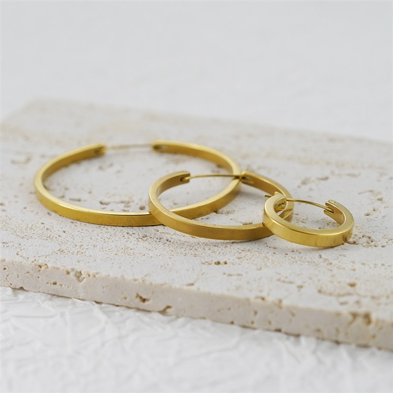 钛钢耳饰 简约INS冷淡风复古欧美时尚叠搭时髦耳圈2023新款耳环,饰品/流行首饰/时尚饰品新,耳钉,淘宝优惠券,粉丝福利购,淘宝优惠卷