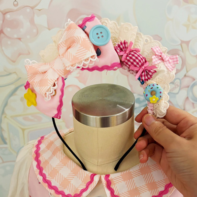 妮拉兔【汪酥酥】粉色蝴蝶结发箍KC