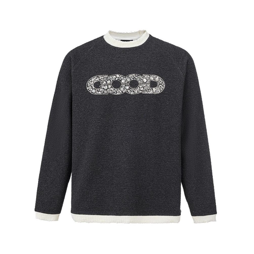 GOOD泡泡提花长袖圆领情侣卫衣