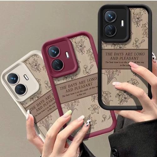 VIVOY77E硅胶全包防摔手机壳复古