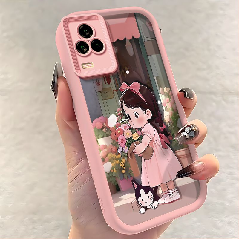 iQOO7硅胶全包防摔手机壳卡通