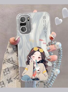 适用红米k40手机壳M2012K11AC新款Redmik40pro硅胶M2012K11C软套Redmi镜头全包防摔k4o潮女卡通动漫个性创意