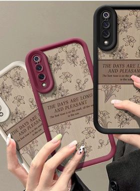 适用小米9手机壳M1902F1A新款MI9软硅胶米九保护套xiaomi9镜头全包防摔m网红潮女简约复古花朵创意个性高级感