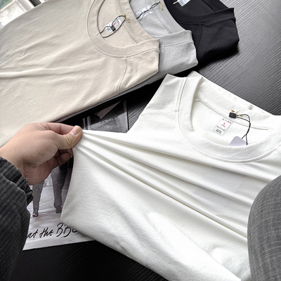 腋下激光打孔夏季男士户外休闲运动速干纯色圆领短袖T恤S00385