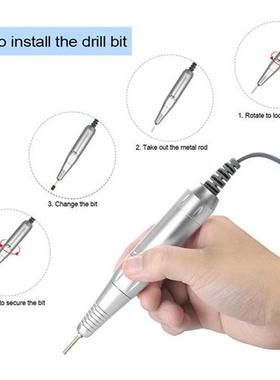 Drill Handle Electric Nail Art Drill Pen Handle File Polish