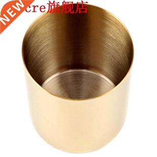 Gold vase round pen holder storage craft decoration