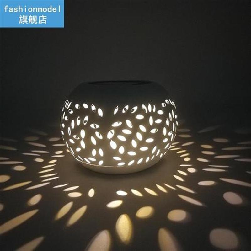 LED Light Solar Lantern Patio Dancing Flickering Flame Roman