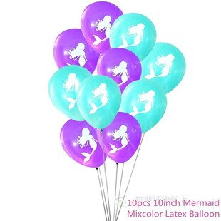 Chicinlife 10Pcs/bag Mermaid Photo Booth Props Birthday Par