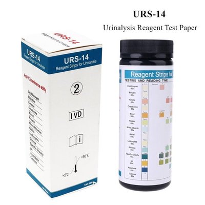 URS-14 Urinalysis Reagent Test Paper Urine Ketone Test Paper