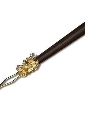 Pot Fork Ebony Wood Dragon Head Fork Iron Kettle Copper