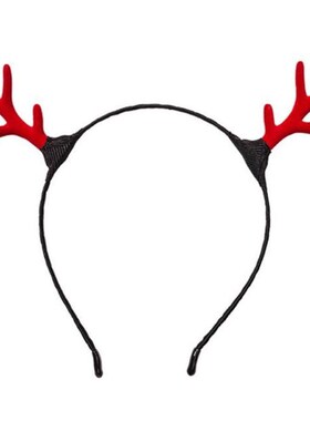 Christmas Flocking Antlers Headband Head Buckle Hair Accesso