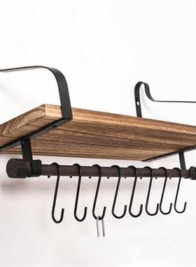 étagère murale flottante montée en bois