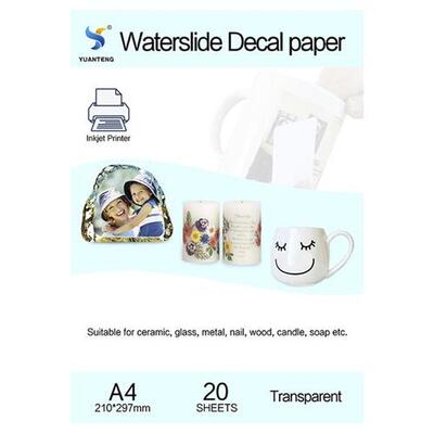 (20pcs/lot) A4 Size Inkjet Water Slide Decal Transfer Paper