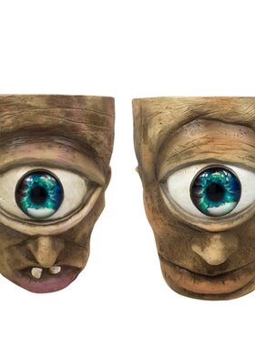 Cyclops Flower Jar Pot Western Mythological Figures Resin Ch