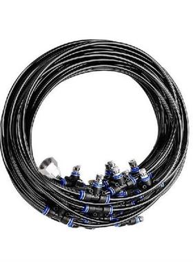Outdoor Misting System, 32.8 FT Misting Hose Kit Misters