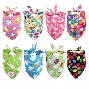 50pcs Dog Bandana Rabbit Easter Pet Accessories Small Dog