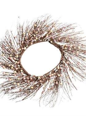 Vintage Straw Flower  Wreath Lintel Door Wall  Simulation