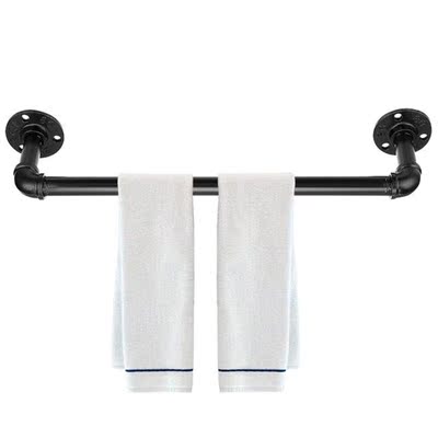 RecabLeght Towel Rack Bathroom Wall Mount Black Towel Bar Ho