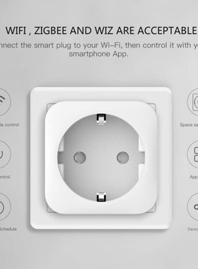 New Smart WiFi Plug EU Adaptor Wireless Remote Voice Control