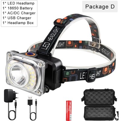 8000lumens Powerful LED Headlight headlamp T6 Head Lamp Flas
