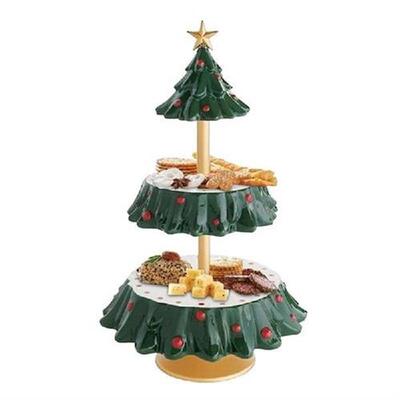 Christmas Cupcake Stand Snack Bowl Stand Christmas Ornament