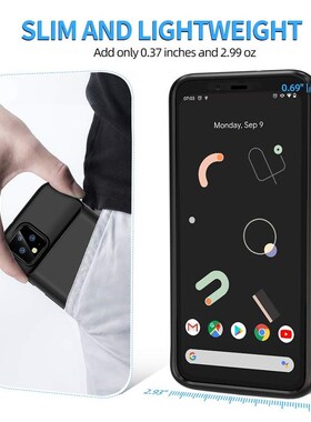 NEWDERY For Google Pixel 4 Battery Case, Qi Wireless Chargi