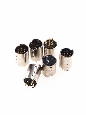 5 pcs Mini Din Plug Male Din Connector 3 4 5 6 7 8 9 10 Pin