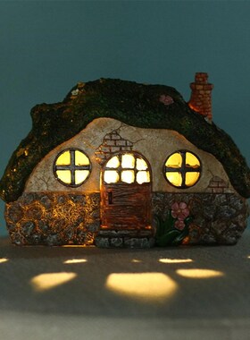 Light Control Induction LED Solar Light Fairy House High Qua