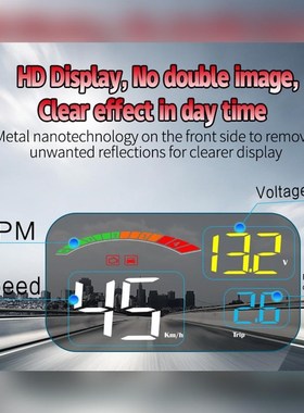 GPS HUD Head-Up Display C800 OBD HUD Auto Speedometer OBD2 F