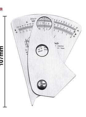 Stainless Steel Portable Fan Shape Welding Gauge Angle Heigh